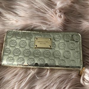 Michael Kors Gold Metallic Wallet